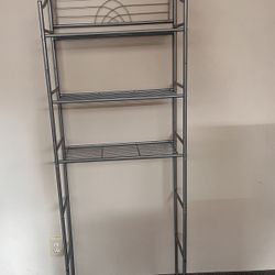Three Shelf Over The Toilet Bathroom Rack