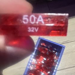 50A 32V Blade Fuses – Automotive RV Marine Car Audio – 5 / 10 / 25 Pack
