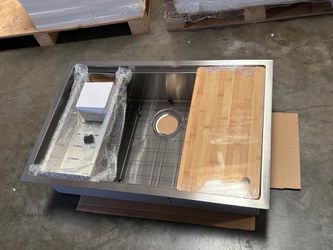 33x 22 with accessories  heavy -duty ,ultra durable steel stainless sink