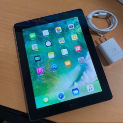 iPad 4, Wi-Fi Internet Access,  iCloud, and Factory UNLOCKED. 