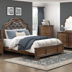 4 PC SET  1 QB+ 1 DR + 1 MR + 1 NS +  NEW IN BOX (MATTRESS AND CHEST SOLD SEPARATELY)