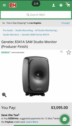 Genelec 8341a Dam Studio Monitor Speaker