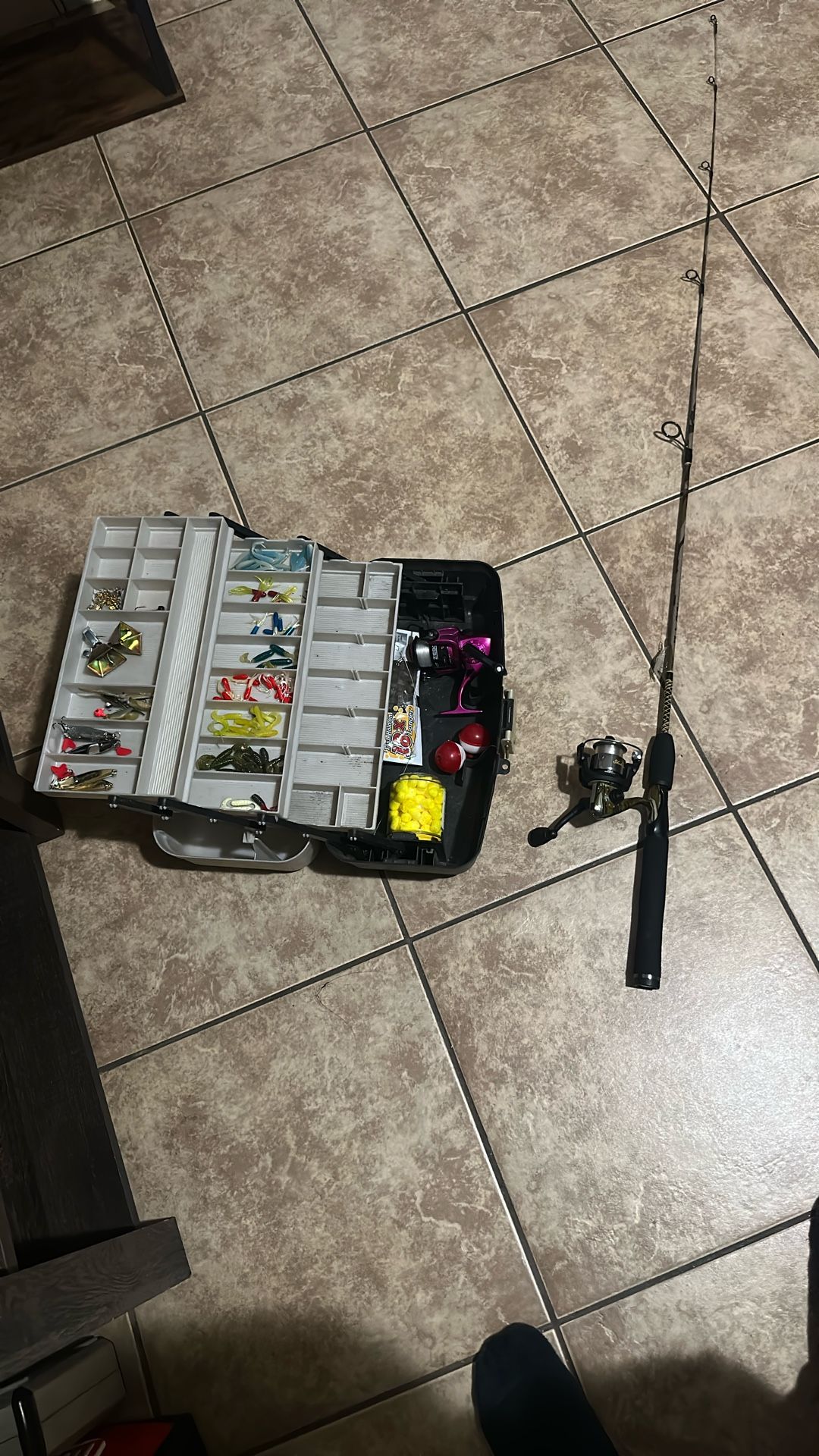 Fishing Rod Reel Combo Plus Extras And Tackle Box