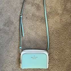 Kate Spade dual teal and white crossbody bag