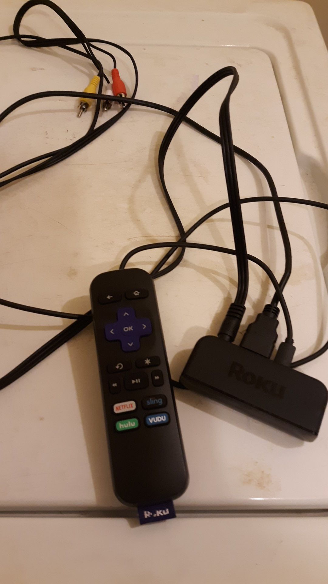 Roku stick with the remote brand new just brought a TV with built in roku