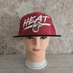 Mitchell & Ness Miami Heat Adjustable Snapback Hat