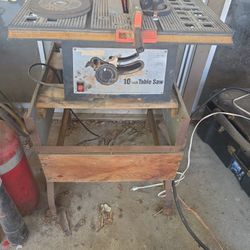 Table Saw And Stand