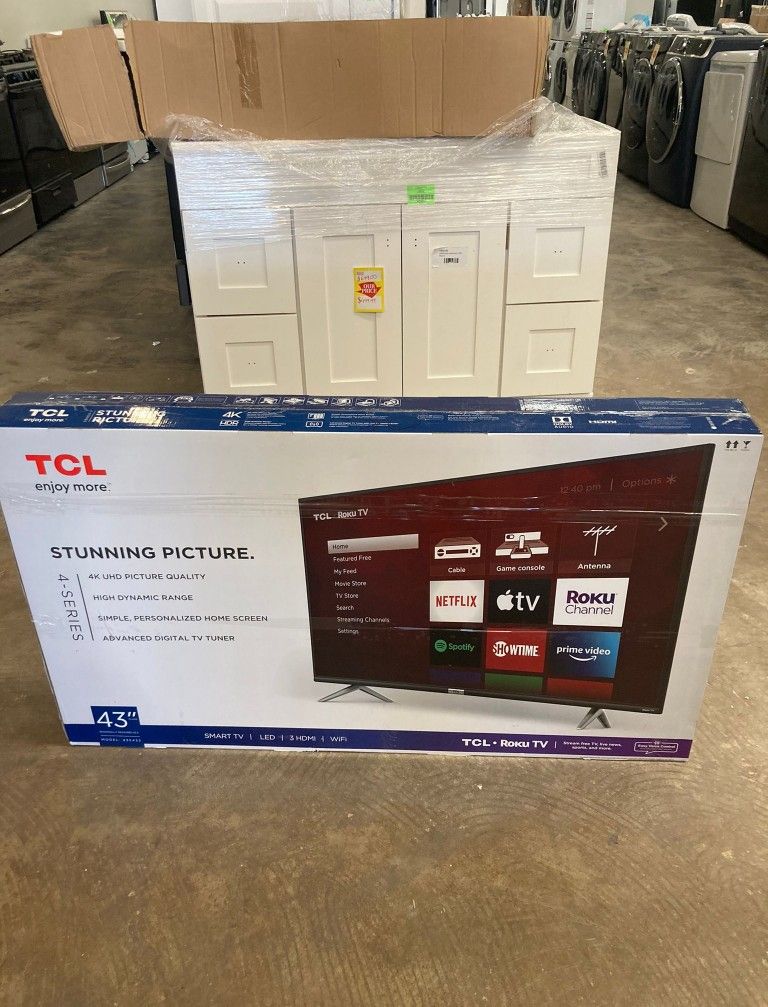 TCL 43S433 43 Class 4K UHD Roku Smart TV