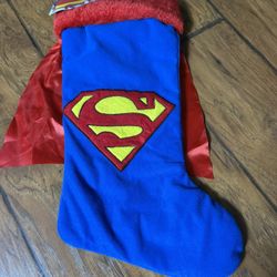Superman Stocking with tag  Still in very good condition  Unused