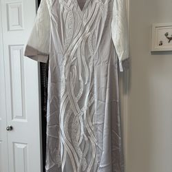Mid Length Lightweight Silky Dress (Medium)