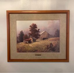 Dalhart Windberg Timeworn Shelters Signed and Numbered  Limited Edition Print 375/1000 Framed and Double Matted