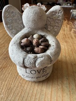 Cactus - peanut cactus in angel holder