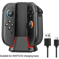The 4 In 1 Charging Dock Switch 2 Joy Con Magnetic Station is a convenient and efficient way to charge your Switch 2 console and Joy Con controllers. 