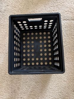 Target Room Essentials Storage Crate - Black Plastic File Crate Basket