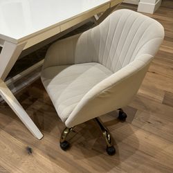 Office Chair Tufted Velvet Upholstered 