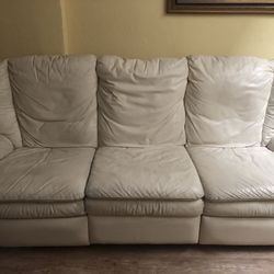 Three Piece Leather Seating Set