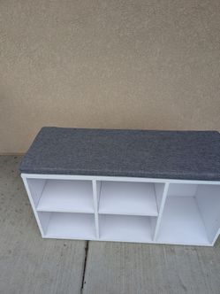 Shoe Storage Bench with Cushion