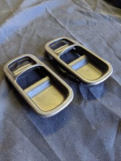 Pair of OEM Nissan s13 240sx interior door handle trim