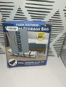 Foam Mattress Vacuum Storage Bag Full/Queen