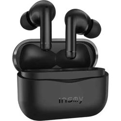 NEW Insmy i3 Wireless Earbuds Headphones Black Hybrid Active Noise-Canceling NIB