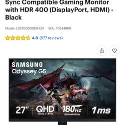 Samsung Monitor For Sale With Logitech Speakers