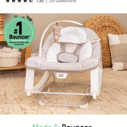 Ingenuity Rocker Bouncer Chair For Infants And Toddlers 