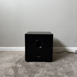 Pioneer SW-8 Home Theater Powered Active Subwoofer