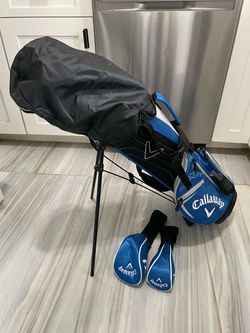 NWoT Callaway XJ Junior 5-way Stand Up Golf Bag w Rain Cover + 3x Club Covers