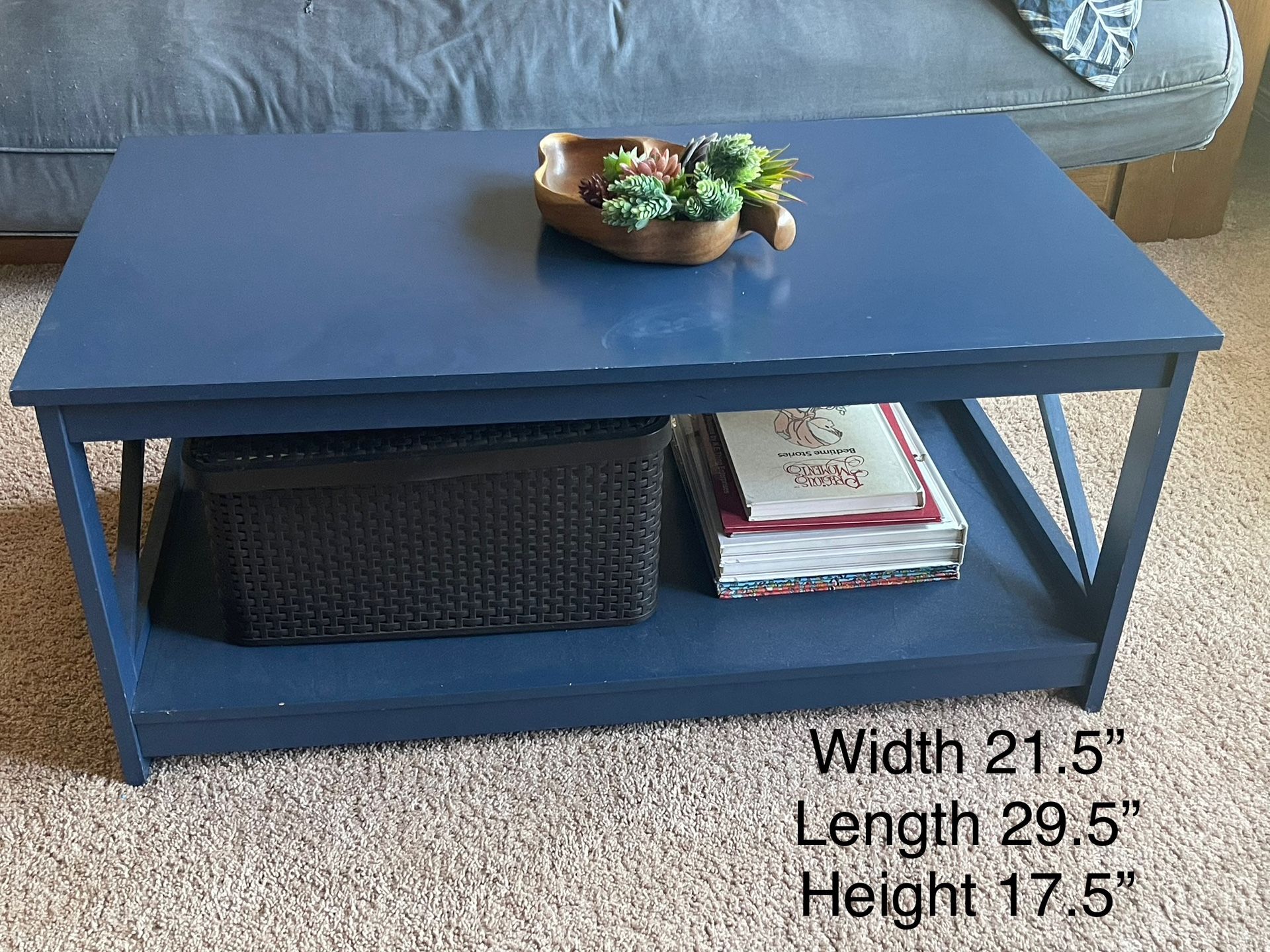 Blue Coffee Table