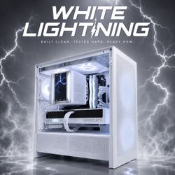 DDR5, 12GB VRAM RTX 5070 Gaming PC “White Lightning” AMD 7500X3D, 32GB DDR5, 1TB SSD