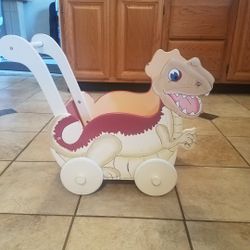 Dinosaur Wooden Kids Cart