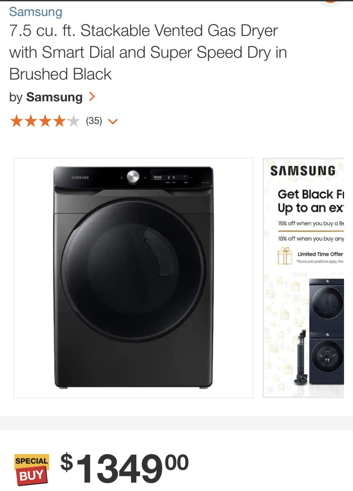 GAS DRYER