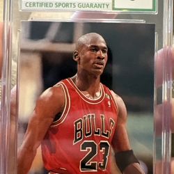 1992-93 Stadium Club #210 Michael Jordan Members Choice Grade 9
