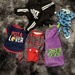Xs Dog Clothes Lot 