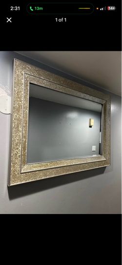 Large Wall Mirror with Mosaic Frame