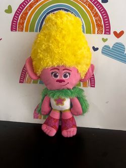 TROLL PLUSH DOLL VIVA FROM TROLLS BAND TOGETHER MOVIE -  14 INCH