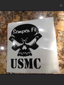 USMC vinyl decal