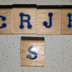 5 Stampabilities 3/4" Stamps: C, R, J, H, & S.  NEW