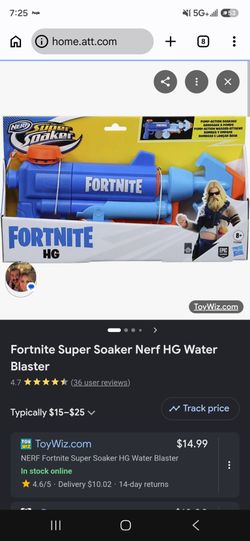 Nerf Super Soaker Fortnite HG Water Blaster