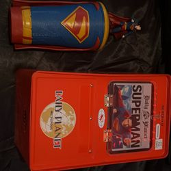 Superman popcorn bucket and cup