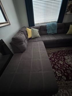 GRAY sectional couch