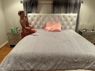 King Bed Frame   Headboard