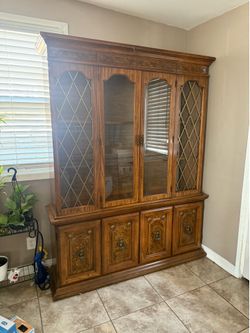 Wooden glass display