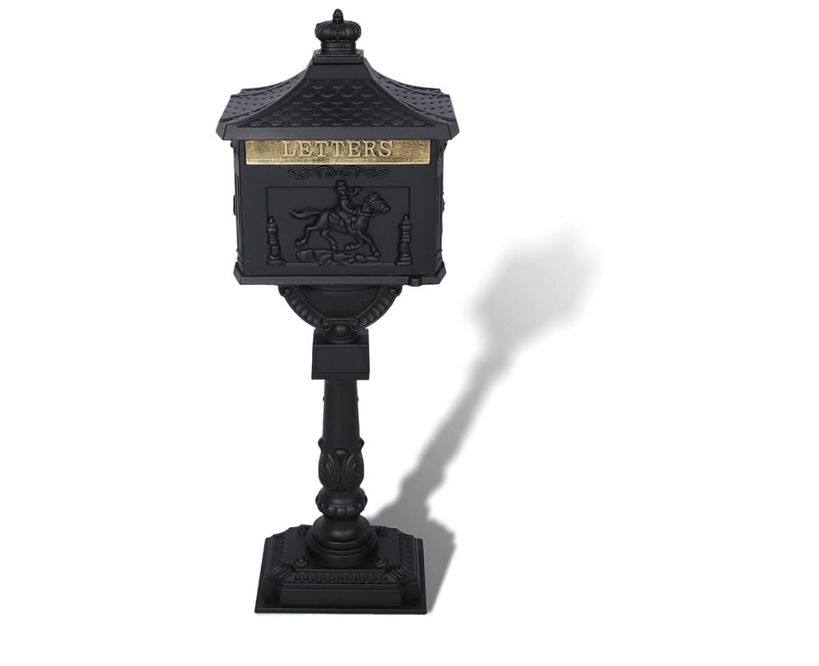 Assembled New Antique Locking Mailboxes for Outside Aluminum Freestanding Mailbox Post Heavy Duty