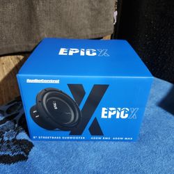 2 New Audiocontrol Epic X 8" Subwoofer Dual 4ohm 400 Rms
