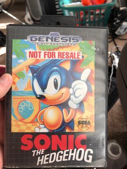 Sonic the hedgehog 1992 swag genesis original game