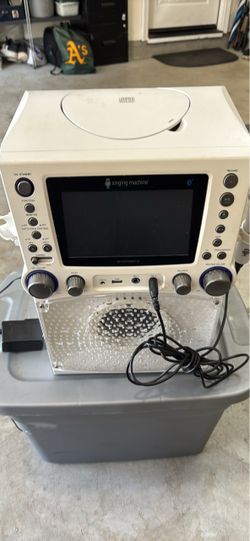 Singing machine, Bluetooth karaoke machine CD player with microphone and lights