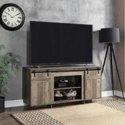 📺 Bellarosa Farmhouse-Style TV Stand – Rustic Charm + Hidden Storage! 🌾