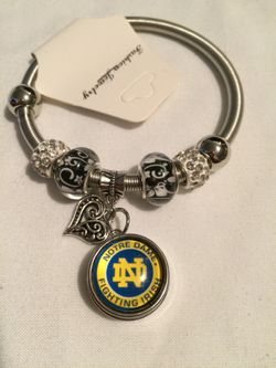 Notre Dame Fighting Irish Charm Bracelet