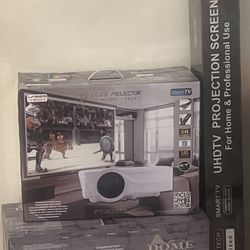 Projector Screen And Surround Sound 